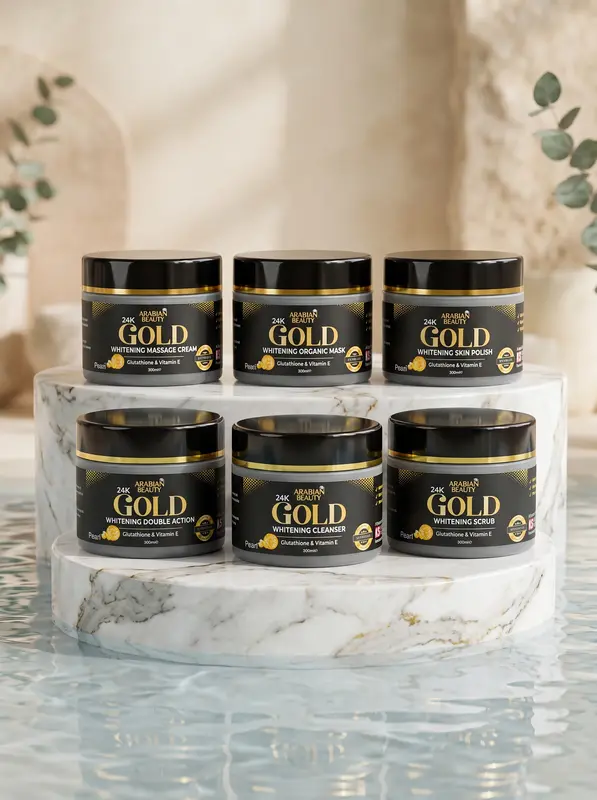 Arabian Beauty 24K Gold Facial Kit 6 Steps