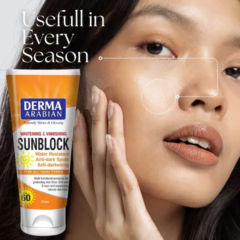 Variant Derma Arabian Whitening & Vanishing Sunblock SPF 60 Tube 60ml - Ultimate Sun Protection and Skin Brightening 21