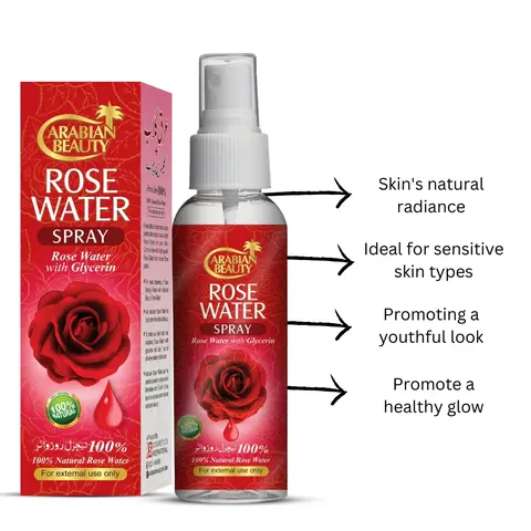 Variant Arabian Beauty Rose Water with Glycerin Syrup 120ml - Elevate Your Skincare with the Essence of Roses 51