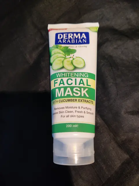 Review Derma Arabian Whitening Cucumber Facial Mask Tube 200ml - Reveal Your Radiant Skin