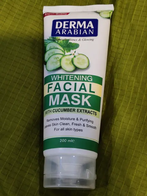 Review Derma Arabian Whitening Cucumber Facial Mask Tube 200ml - Reveal Your Radiant Skin