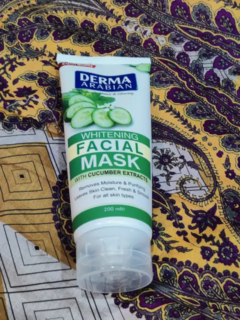 Review Derma Arabian Whitening Cucumber Facial Mask Tube 200ml - Reveal Your Radiant Skin