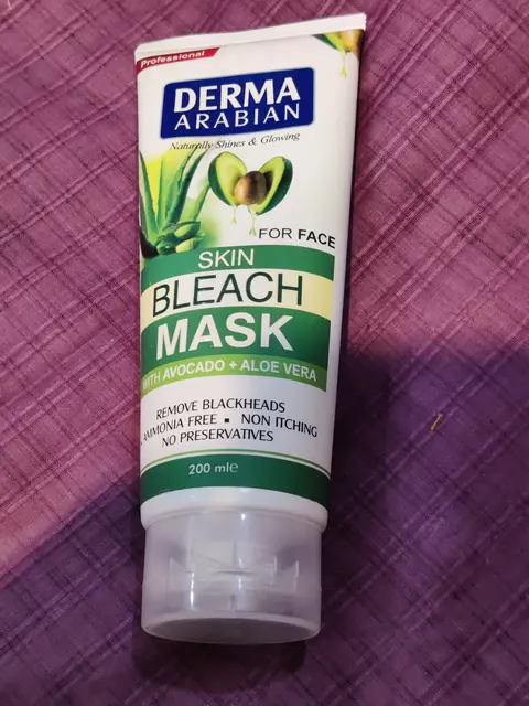 Review Derma Arabian Whitening Avocado & Aloe Vera Bleach Mask 200ml - Illuminate Your Skin Naturally