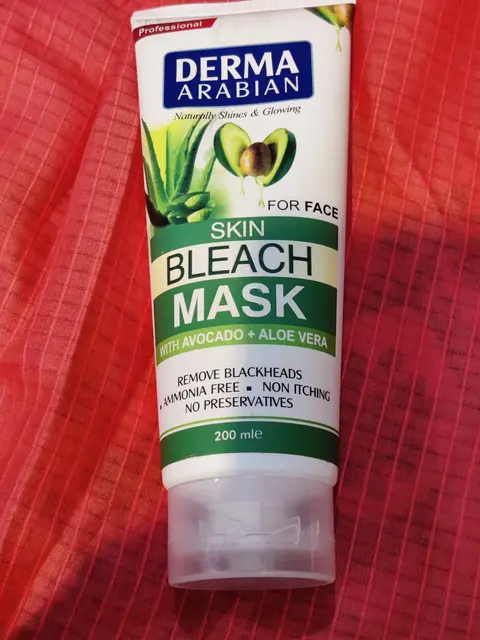 Review Derma Arabian Whitening Avocado & Aloe Vera Bleach Mask 200ml - Illuminate Your Skin Naturally