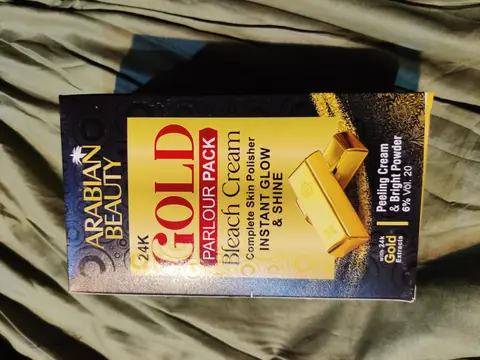 Review Arabian Beauty 24k Gold Bleach Parlour Pack - Radiant Skin in Minutes